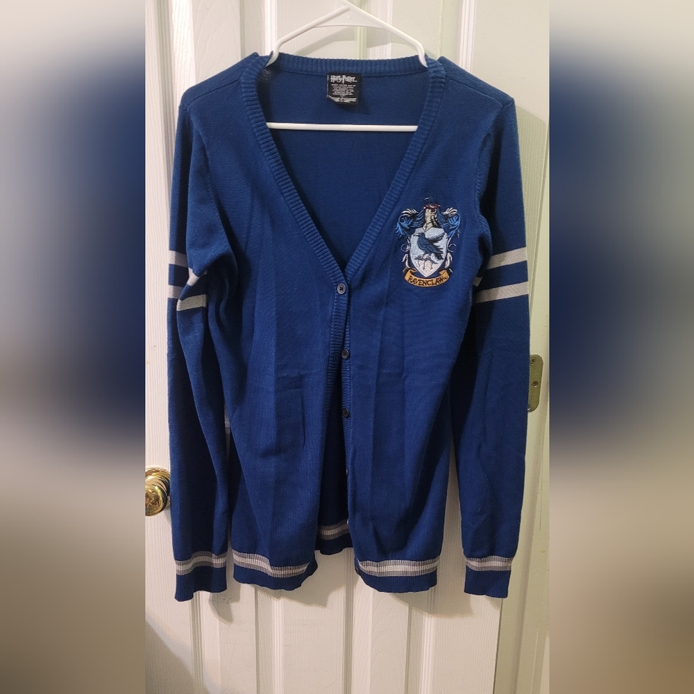 Harry Potter Ravenclaw Blue Cardigan Juniors Size Large